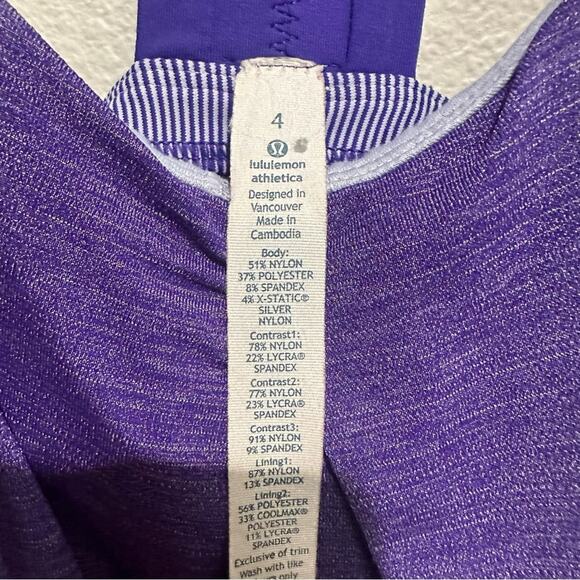 Lululemon Tank Heathered Berry SZ 4 - Picture 12 of 15